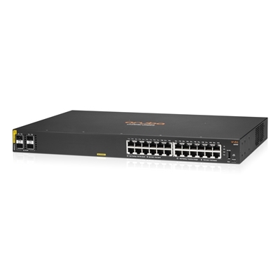 SWITCH R8N87A ARUBA CX 6000 24 X X10/100/1000 CLASS4 (POE 370W) + 4 X 1GB SFP GARANZIA A VITA LIMITATA FINO:07/05