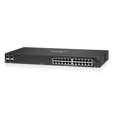 SWITCH R8N88A ARUBA CX 6000 24 X 10/100/1000 + 4 X 1GB SFP GARANZIA A VITA LIMITATA FINO:07/05