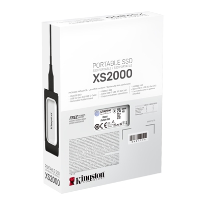 SSD-SOLID STATE DISK ESTERNO  500GB USB3.2-TYPEC KINGSTON SXS2000/500G READ:2000MB/S-WRITE:2000MB/S (69,54X32,58X13,5MM)