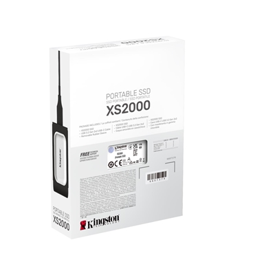 SSD-SOLID STATE DISK ESTERNO 1000GB (1TB) USB3.2-TYPEC KINGSTON SXS2000/1000G READ:2000MB/S-WRITE:2000MB/S (69,54X32,58X13,5MM)