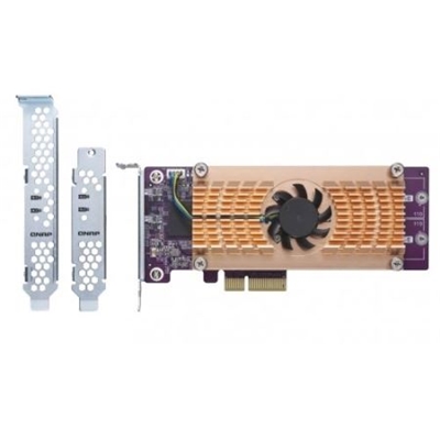 SCHEDA ESPANSIONE SSD QNAP QM2-2P-344 DUAL M.2 PCIE (PCIE GEN3 X4 HOST INTERFACE)