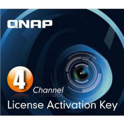 LICENZA CAMERA QNAP LIC-SW-SURVEILLANCE-4CH-EI (4 LICENZE)