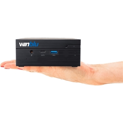 MINI-PC WINBLU EASY 0288W10 0.65LT INTEL CELERON N4500 4GBDDR4 120SSD 2.5GLAN+WIFI+BT HDMI+VGA FW-TPM W10/W11PRO T+M 2Y ON SITE