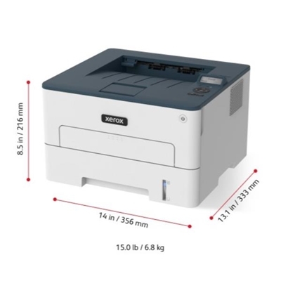 STAMPANTE LASER XEROX B230V_DNI 34PPM USB LAN WIFI AIRPRINT 256MB F/R LCD 600X600DPI 1Y