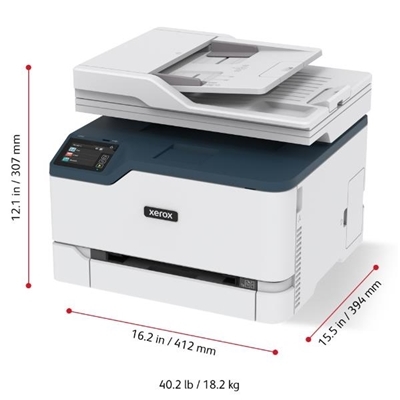 STAMPANTE MFC LASER COLOR XEROX C235V_DNI 4IN1 24PPM USB LAN WIFI AIRPRINT F/R 512MB 600X600DPI 1Y