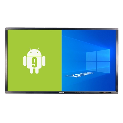 MONITOR YASHI TOUCH INTERATTIVO 75  4K 20 TOCCHI ANDROID 9 WINDOWS CON OPS STAFFA LY7507