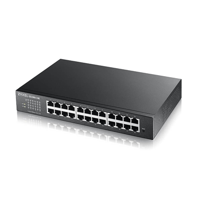 SWITCH 24P LAN GIGABIT ZYXEL GS1900-24E-EU0103F V3 SWITCH WEB MANAGED 24P GIGA SENZA VENTOLE- IPV6 VLAN