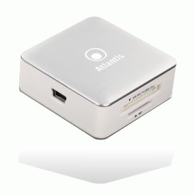 CARD READER ESTERNO USB2.0 ATLANTIS P005-CR28 ALL-IN-ONE BIANCO EAN 8026974016009 -GARANZIA 2 ANNI-