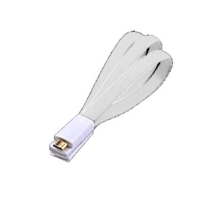 CAVO USB-MICRO USB PER SMARTPHONE E TABLET ATLANTIS P019-UMC-WT-1.5- COLORE BIANCO 1.5MT- CONTATTI MAGNETICI-EAN: 8026974016863