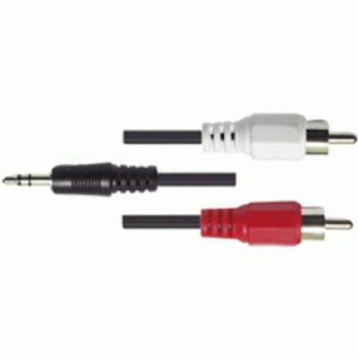 CAVO AUDIO STEREO ATLANTIS P019-AV303-12N-3 CONN.3.5MM/2XRCA M/M- LUNGHEZZA 3MT-EAN 8026974015903