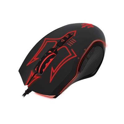 MOUSE GAMING USB ATLANTIS P009-X810  TRITON OTTICO 4 RISOL. FINO A 7000DPI.-LED RGB- 6 PULS.PROGR.SW PROF.X MACRO