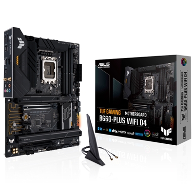 MB ASUS TUF GAMING B660-PLUS WIFI D4 B660 LGA1700 4XDDR4DC-5333OC HDMI DP 1XPCIE5.0X16 4XSATA3R M.2 WIFI ATX 90MB1920-M0EAY0