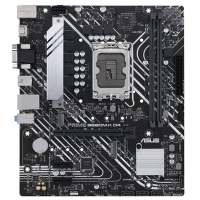 MB ASUS PRIME B660M-K D4 B660 LGA1700 4XDDR4DC-5333OC HDMI D-SUB 1XPCIE4.0X16 4XSATA3R M2 GBLAN USB3.2 MATX 90MB1950-M0EAY0