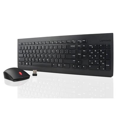 TASTIERA+MOUSE WIRELESS RETAIL LENOVO 4X30M39478 BLACK TASTNUM 3TASTI OTTICO 1200DPI 1Y