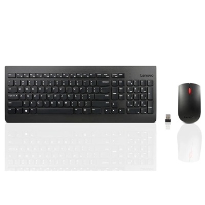 TASTIERA+MOUSE WIRELESS RETAIL LENOVO 4X30M39478 BLACK TASTNUM 3TASTI OTTICO 1200DPI 1Y