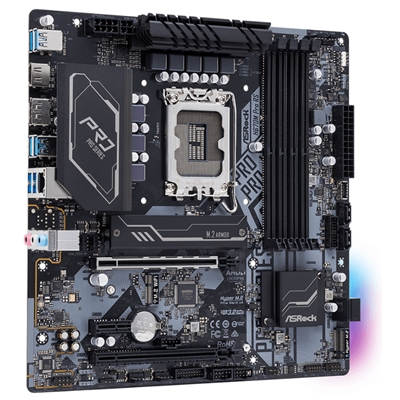 MB ASROCK H670M PRO RS H670 LGA1700 4XDDR4DC-5333O.C. 1XPCIE4.0X16 HDMI DP USB3.2 4XSATA3R M.2 GBLAN MATX 90-MXBHK0-A0UAYZ