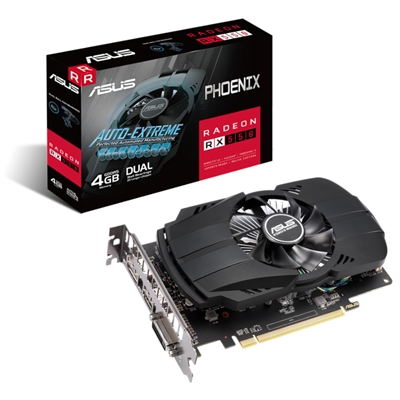 SVGA ASUS PH-RX550-4G-EVO AMD RX550 4GDDR5 128BIT PCIE3.0 1183MHZ 5120X2880 1XHDMI 1XDP HDCP 2SLOT 90YV0AG7-M0NA00