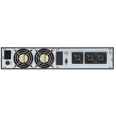 UPS FSP FORTRON CHAMP 3K RACK 3000VA/2700W ONLINE PURE SINEWAVE LCD CONVERTER/ECO MODE SNMP USB RS-232 6*12V/9AH 3*SCHUKO