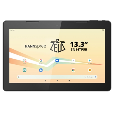 TABLET 13.3'' HANNSPREE ZEUS 2 SN14TP5B WIFI BLACK DC JACK(ALIM.ESTERNA) 4GB 64GB AND10 BT MICROSD USB-C MINIHDMI COVE FINO:06/05