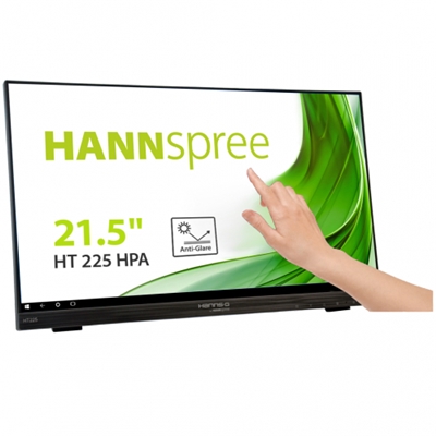 MONITOR M-TOUCH HANNSPREE LCD LED 21.5'' WIDE HT225HPA ANTI- GLARE 7MS MM FHD 1000:1 BLACK VGA HDMI DP VESA