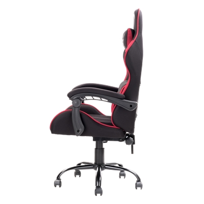 SEDIA GAMING ITEK RHOMBUS FF10 - TESSUTO, DOPPIO CUSCINO, SCHIENALE RECLINABILE, NERO ROSSO (ITCGFF10BR)