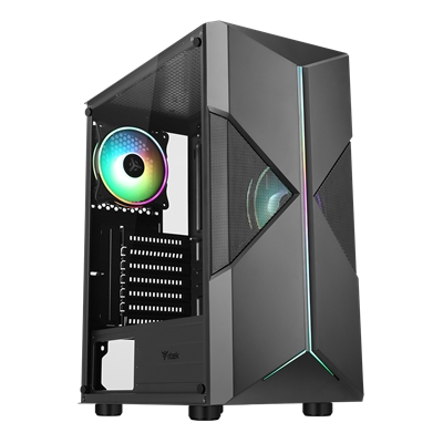 CABINET ITEK SPACIRC XO - GAMING MIDDLE TOWER, 2X12CM ARGB FAN, USB3 (ITGCASPXO)