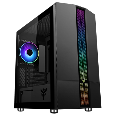 CABINET ITEK LIFLIG B41 - GAMING MINI TOWER, MATX, 12CM ARGB FAN, 2XUSB3, SIDE PANEL TEMP GLASS (ITGCALLB41)