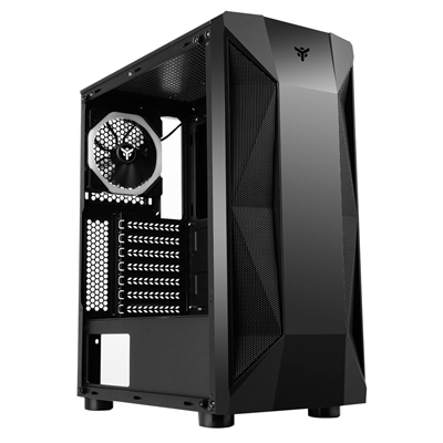 CABINET ITEK ITGCATRK40E THE ROCK EVO - GAMING MIDDLE TOWER, USB3, 12CM ARGB FAN, SIDE PANEL TEMP GLASS