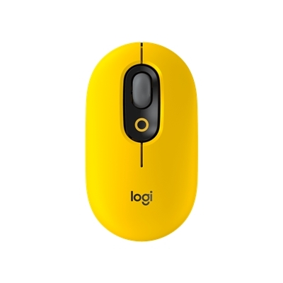 MOUSE LOGITECH RETAIL POP BLAST YELLOW WIRELESS BLUETOOTH OTTICO 104,8X59,4X35,2MM P/N 910-006546