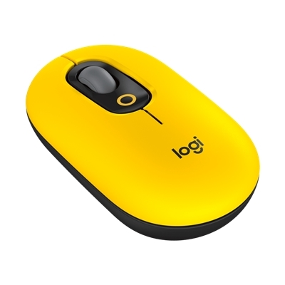 MOUSE LOGITECH RETAIL POP BLAST YELLOW WIRELESS BLUETOOTH OTTICO 104,8X59,4X35,2MM P/N 910-006546