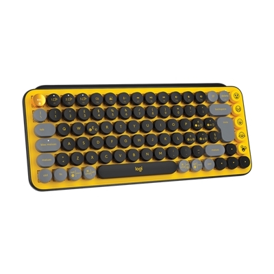 TASTIERA LOGITECH RETAIL POP KEYS BLAST YELLOW WIRELESS BLUETOOTH TASTI EMOJI 138,47X321,2X35;4MM P/N 920-010725