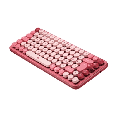 TASTIERA LOGITECH RETAIL POP KEYS HEARTBREAKER ROSE WIRELESS BLUETOOTH TASTI EMOJI 138,47X321,2X35;4MM P/N 920-010727