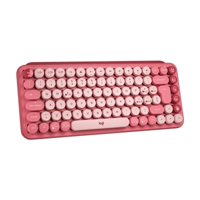 TASTIERA LOGITECH RETAIL POP KEYS HEARTBREAKER ROSE WIRELESS BLUETOOTH TASTI EMOJI 138,47X321,2X35;4MM P/N 920-010727