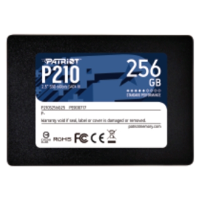 SSD-SOLID STATE DISK 2.5''  256GB SATA3 PATRIOT P210S256G25 P210 READ:500MB/S-WRITE:400MB/S