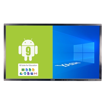 MONITOR YASHI TOUCH INTERATTIVO 86   4K 20 TOCCHI ANDROID 9 WINDOWS CON OPS STAFFA LY8607