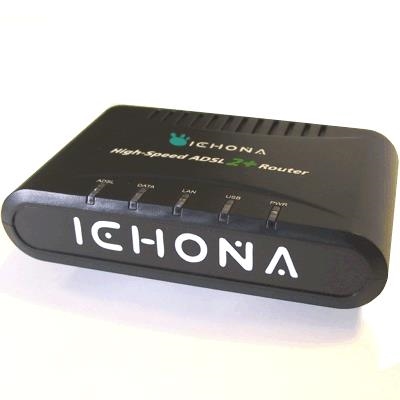 MODEM ADSL2+ ROUTER ICHONA ART21GSU  1P ETHERNET RJ45 + 1P USB