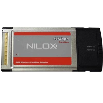 SCHEDA RETE PCMCIA NILOX WIRELESS 802.11 B/G 54MBPS 16NX100111001 - GARANZIA 2 ANNI-