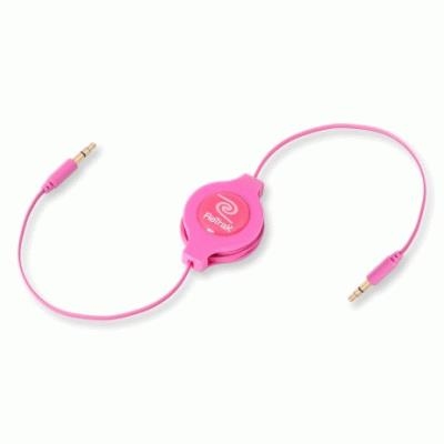 CAVO DA 3,5MM A 3,5MM PER MP3 RETRATTILE EUCABLE35PK ROSA RETRAK 816983011229