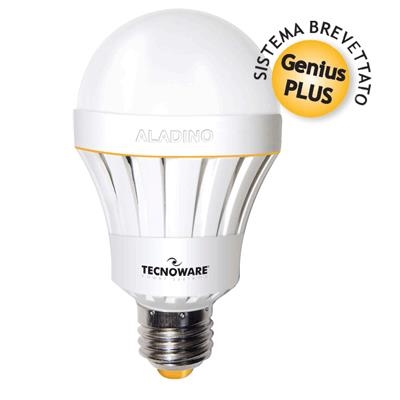 LAMPADA A LED CON BATTERIA TECNOWARE ALADINO FLED17322 E27 GLOBO(A65) 10W1000LM (70W) 3000K WARM -8026475173225