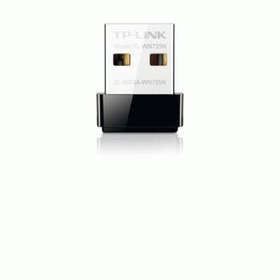 WIRELESS N 150M LAN USB TP-LINK TL-WN725N 802.11BGN 1T1R 2.4GHZ-NANO SIZE-PROVIDE USB2.0 INTERF.-WPS-SUPP. XP/VISTA/7 FINO:13/05