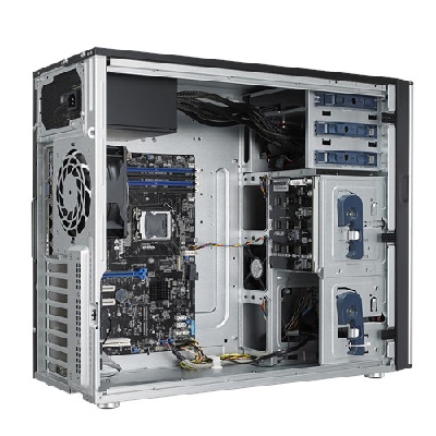 BAREBONE SERVER ASUS 5U TS300-E10-PS4 1XLGA1151 4XDDR4 ECC MAX64GB 4HD/HS 8XSATA3 2XM.2 RAID 0,1,5,10 4XGLAN VGA 500W 80+