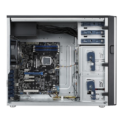 BAREBONE SERVER ASUS 5U TS300-E10-PS4 1XLGA1151 4XDDR4 ECC MAX64GB 4HD/HS 8XSATA3 2XM.2 RAID 0,1,5,10 4XGLAN VGA 500W 80+