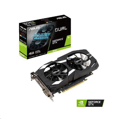 SVGA ASUS DUAL-GTX1650-4G NVIDIA 4GDDR5 128BIT PCIE3.0 DVI-D HDMI DP HDCP 7680X4320 2SLOT 90YV0CV3-M0NA00