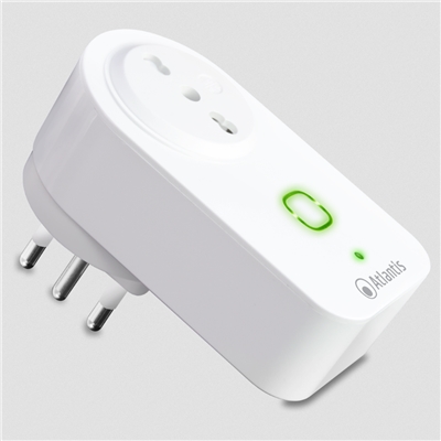 SMART PLUG WI-FI ATLANTIS A17-SS16A - SPINA IT 16A - INCLUDE MIS.POTENZA - COMPATIBILE CON GOOGLE HOME, AMAZON ALEXA