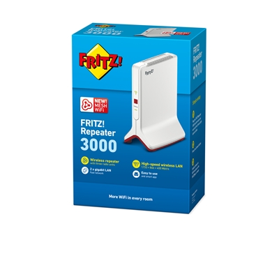 WIRELESS EXTENDER 3000M AVM FRITZ! 3000 BIANCO 2.4/5GHZ IEEE 802.11AC/N/G/B/A  EAN: 4023125028885