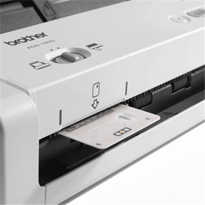 SCANNER BROTHER ADS-1200 DOCUMENTALE (DUAL CIS) A4 CARIC. DALL ALTO 25PPM/50IPM ADF USB, SCANS TESSERE 