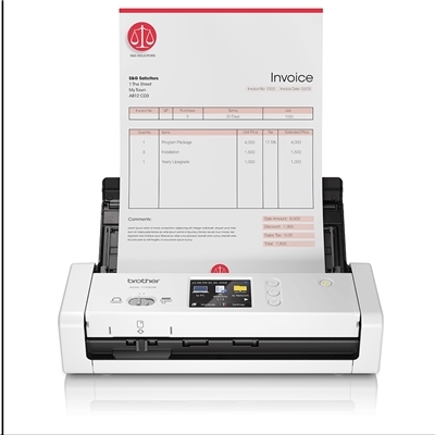 SCANNER BROTHER ADS-1700W DOCUMENTALE (DUAL CIS) A4 CARIC. DALL ALTO 25PPM/50IPM ADF LCD USB WIFI, SCANS TESSERE 