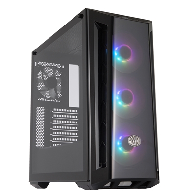 CABINET ATX MIDI TOWER COOLER MASTER MCB-B520-KGNN-RGA MASTERBOX MB520 ARGB NERO ATX 2X3.5/2.5 4X2.5 2XUSB3.2 LATO TRASP. NOALIM