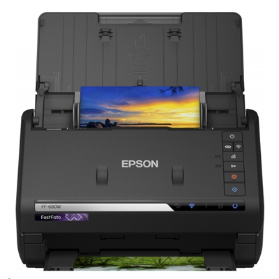 SCANNER EPSON FASTFOTO FF-680W  B11B237401 600X600DPI DUAL CIS 45PG/MIN CASS 100FG USB WIFI