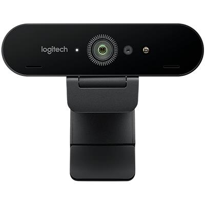 WEBCAM LOGITECH RETAIL BRIO HD 4K AUTOFOCUS CAMPO VISIVO 90GRADI ZOOM 5X VIVAVOCE 2 MICROFONI USB 960-001106